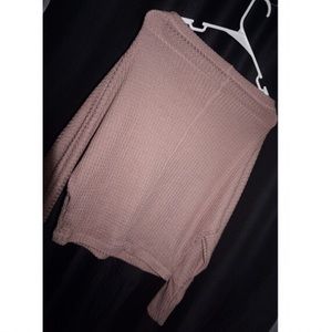 Light pink off shoulder top